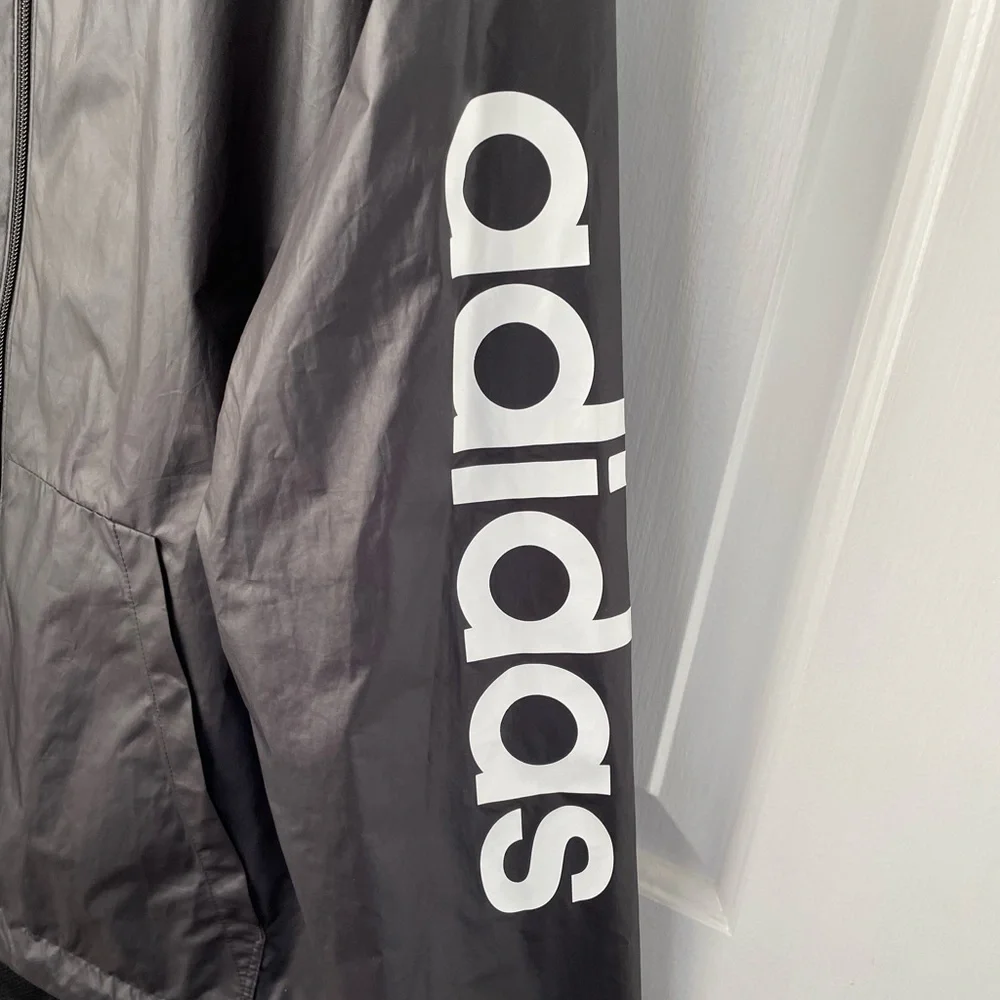 Adidas women’s windbreaker jacket black